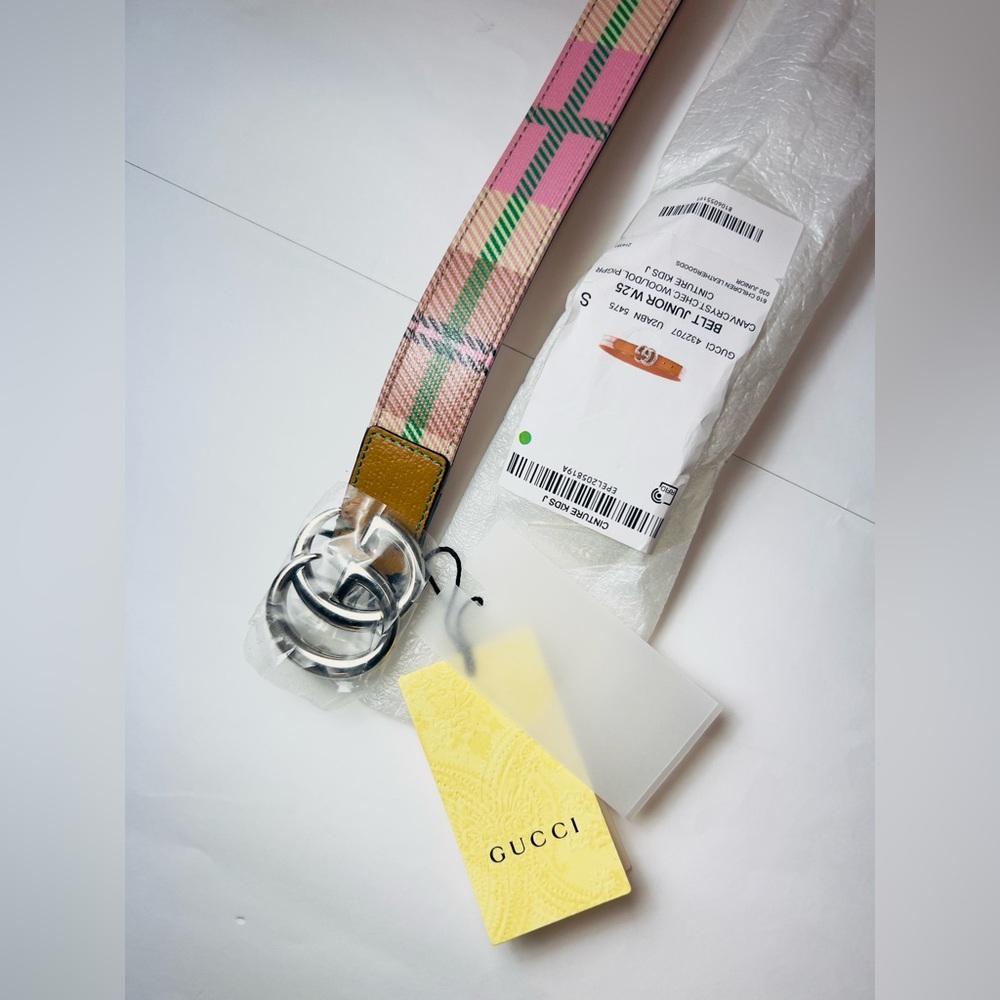 New Gucci KIDS GG belt Size S